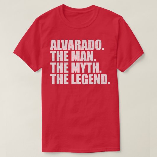 AlvaradoAlvarado Achternaam Alvarado T-shirt (Design voorkant)