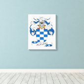 Alvarez Family Crest Canvas Afdruk (Insitu (Houten vloer))