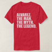 AlvarezAlvarez Achternaam Alvarez Alvar T-shirt (Design voorkant)