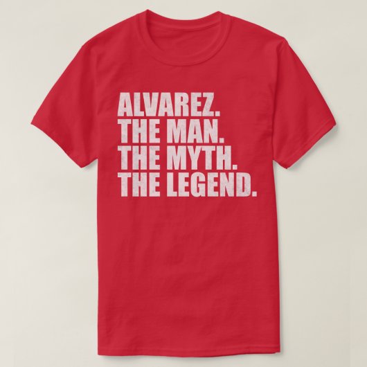 AlvarezAlvarez Achternaam Alvarez Alvar T-shirt (Design voorkant)