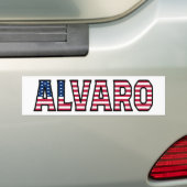 Alvaro Name Vorname USA Aufkleber Sticker Auto (Op auto)