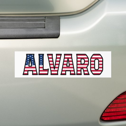 Alvaro Name Vorname USA Aufkleber Sticker Auto (Op auto)