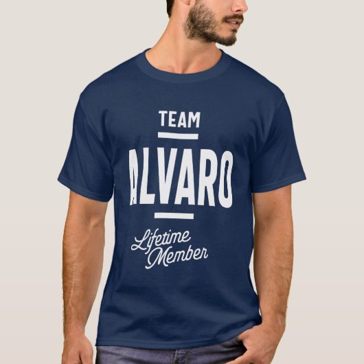 Alvaro Persoonlijke naam Birthday Gift T-shirt (Voorkant)