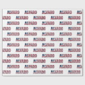 Alvaro Vorname Name USA US Geschenkpapier Papier (Vlak)