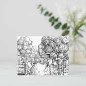 Alveoli met Lymphograde Gardeners Briefkaart (Staand voorkant)