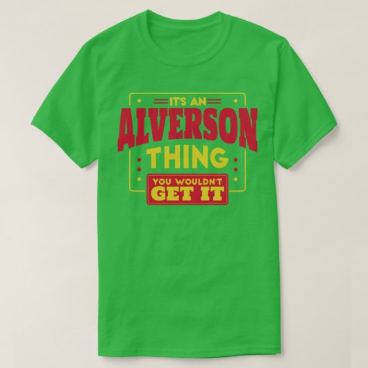 Alverson T-shirt (Design voorkant)