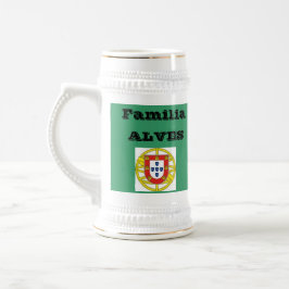 Alves* Familie (Portugal) Beer Stein Bierpul