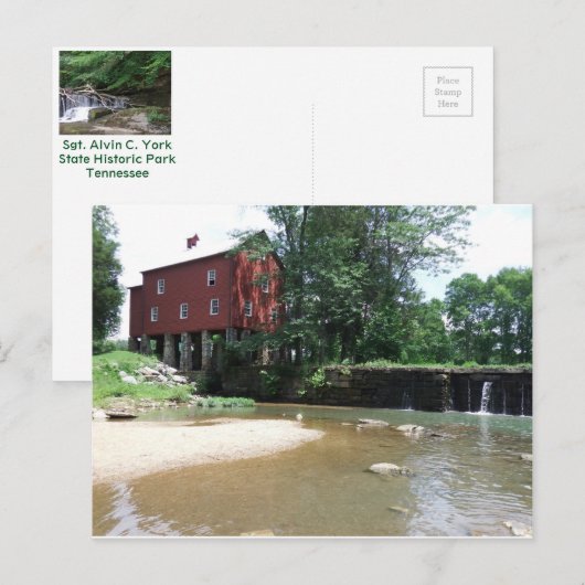 Alvin C York Briefkaart (Voorkant / Achterkant)