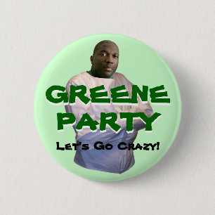 Alvin Greene: Laten we gek worden! Ronde Button 5,7 Cm