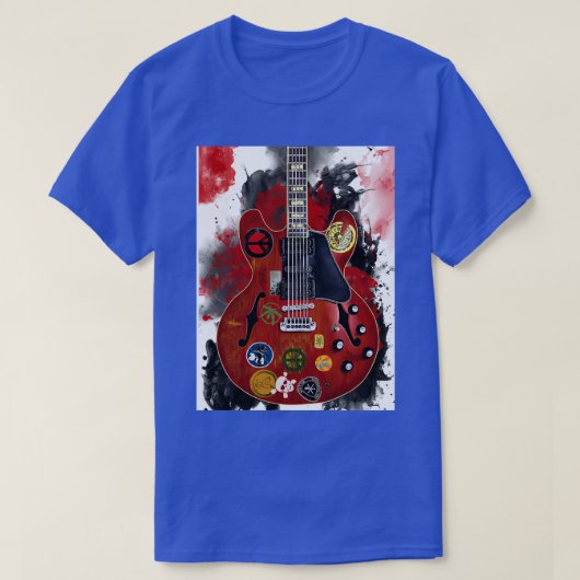Alvin Lees elektrische gitaar T-shirt (Design voorkant)