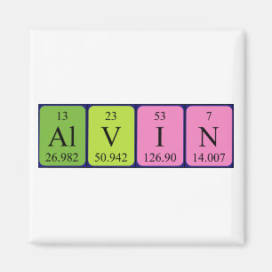 Alvin periodieke lijstnaam magnet