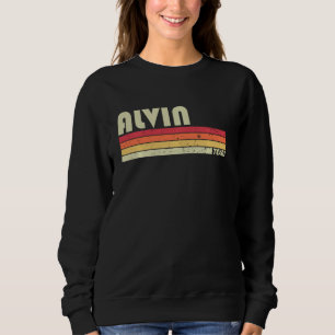 Alvin Tx Texas Funny City Home Roots Retro 70s 80 Trui