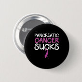 Alvleesklier Kanker Awareness Maand November Ronde Button 5,7 Cm (Voorkant /achterkant)