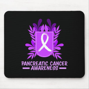 Alvleesklier Kanker Awareness Maand Paarse Lint FL Muismat