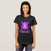Alvleesklier Kanker Awareness Maand Paarse Lint FL T-shirt (Voorkant volledig)