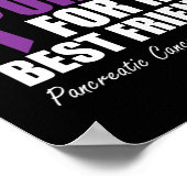 Alvleesklier kankerbewustzijn Ik Draag Paarse voor Poster (Hoek)