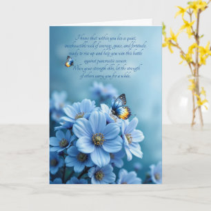 Alvleesklierkanker Beterschap Bloemen Vlinders Kaart