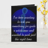 Alvorens het Dessert u me Wenskaart zal huwen Kaart (Gele Bloem)