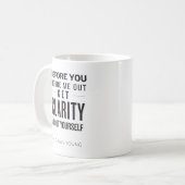 Alvorens u me uit haalt krijg Duidelijke KoffieMok (Voorkant links)