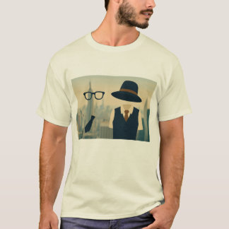 Alvy & Annie – Minimalistisch NYC Skyline Silhouet T-shirt