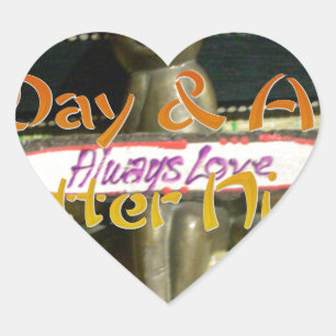 Alwaus Love Hakuna Matata hebben een mooie dag en Hart Sticker