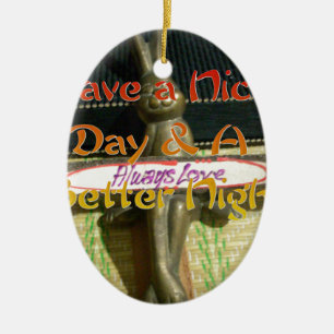 Alwaus Love Hakuna Matata hebben een mooie dag en Keramisch Ornament
