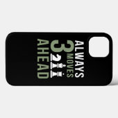 Always 3 Moves Ahead Chess Case-Mate iPhone Case (Achterkant (horizontaal))