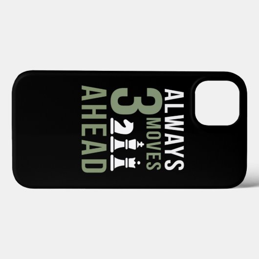 Always 3 Moves Ahead Chess Case-Mate iPhone Case (Achterkant (horizontaal))