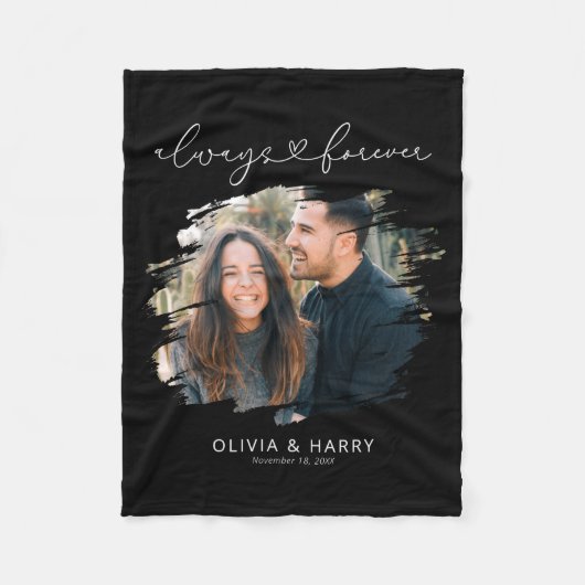 Always And Forever Couple Photo  Fleece Deken (Voorkant)