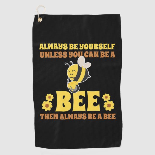 Always Be A Bee Golfhanddoek (Voorkant)