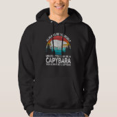 Always Be A Capybara   Capybara Quote Retro Hoodie (Voorkant)