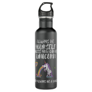 Always Be A Cute Unicorn Funny Tee T Horn Love Hor Waterfles
