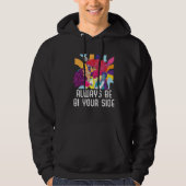 Always Be Bi Your Side Bisexual Rainbow Pride LGBT Hoodie (Voorkant)