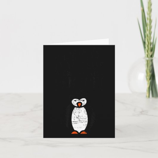 Always Be Yourself Funny Penguin Quote Design  Kaart (Voorkant)