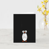 Always Be Yourself Funny Penguin Quote Design  Kaart (Gele Bloem)