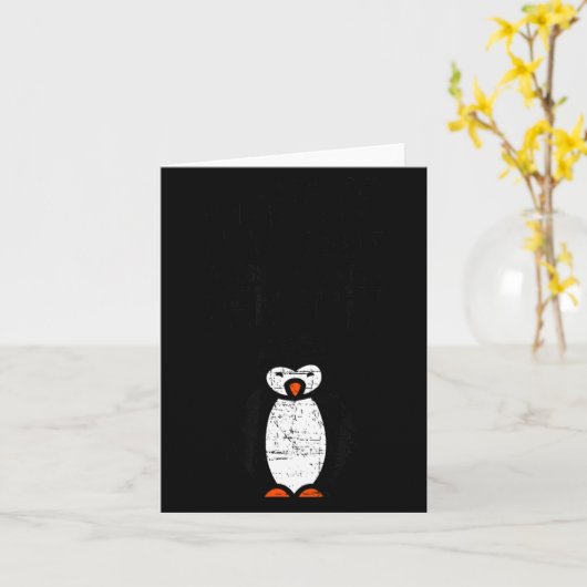 Always Be Yourself Funny Penguin Quote Design  Kaart (Gele Bloem)