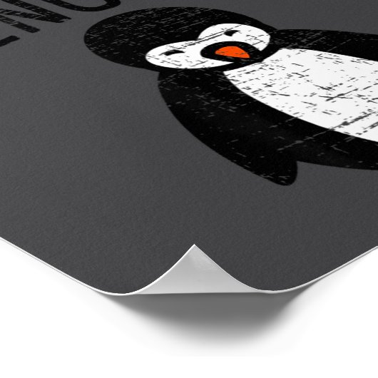 Always Be Yourself Funny Penguin Quote Design  Poster (Hoek)