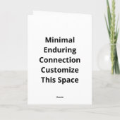 Always Better Together Minimal Aesthetic  Kaart (Achterkant)