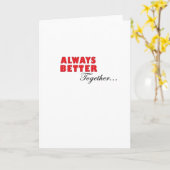 Always Better Together Minimal Aesthetic  Kaart (Gele Bloem)