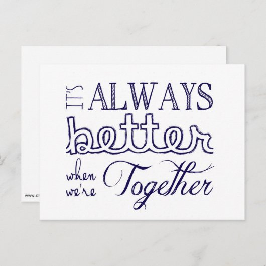 Always better when briefkaart (Voorkant / Achterkant)