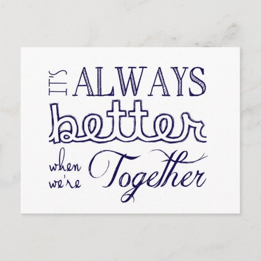 Always better when briefkaart (Voorkant)