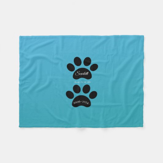 Always By My Side Fleece Deken (Voorkant (Horizontaal))