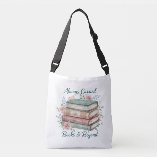 "Always Carried: Books & Beyond" Tote Bag (Voorkant)