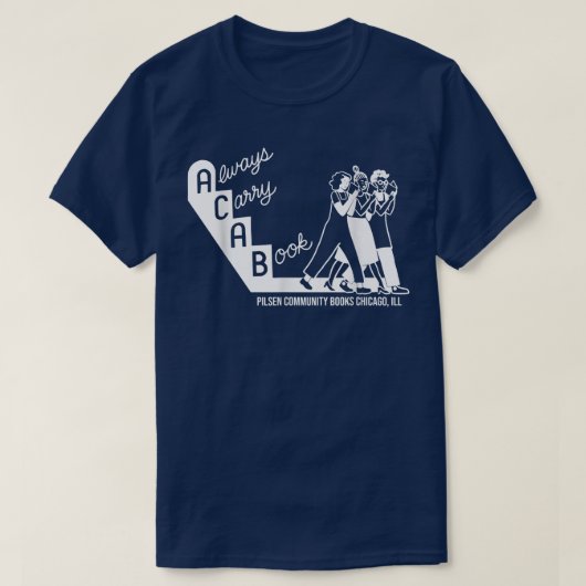 Always Carry A Book Pilsen Community Books Chicago T-shirt (Design voorkant)