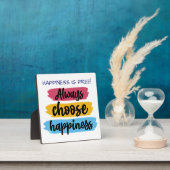 Always Choose Happiness Quote Plaque Fotoplaat (Insitu)