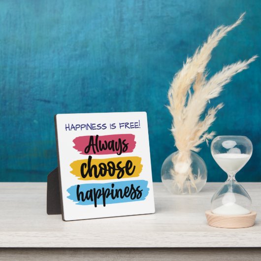 Always Choose Happiness Quote Plaque Fotoplaat (Insitu)