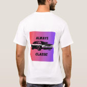 Always Classic – Retro Muscle Car T-Shirt (Achterkant)