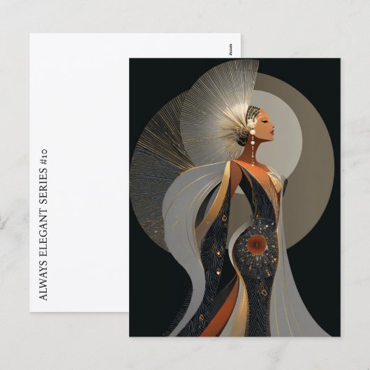 ALWAYS ELEGANT #10 FEESTDAGENKAART (Voorkant / Achterkant)