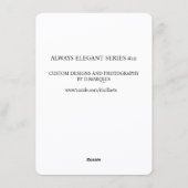 ALWAYS ELEGANT #10 FEESTDAGENKAART (Achterkant)