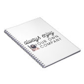 Always enjoy your own company notitieboek (Rechterzijde)